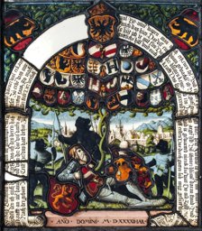 Ämterbaumscheibe Bern mit Herzog Berchtold V. von Zähringen