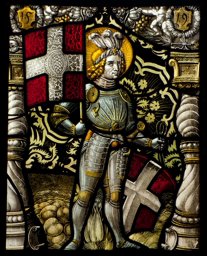 Figurenscheibe Stand Solothurn mit hl. Ursus