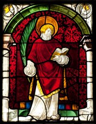 Figurenscheibe Stand Bern mit hl. Vinzenz