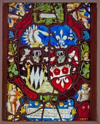 Allianzwappenscheibe Jost von Bonstetten und Eva Göldlin von Tiefenau