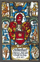 Wappenscheibe Burkhard Fischer