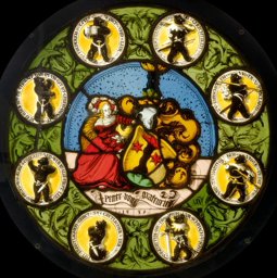 Runde Wappenscheibe Peter von Graffenried