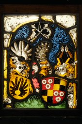 Wappenscheibe von Hallwyl und von Landenberg (Hohenlandenberg)