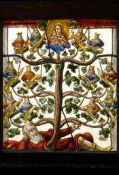 Bildscheibe mit Wurzel Jesse