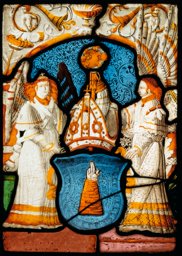 Wappenscheibe des Kapitels St. Nikolaus um 1560