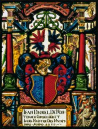 Wappenscheibe Johann Daniel von Montenach 1688