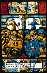 Wappenscheibe Hans Possart und Anna Graf 1660