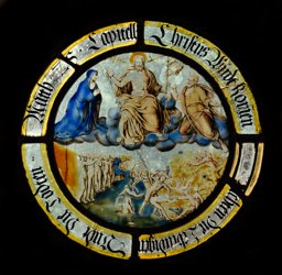 Rundscheibe mit dem Jüngsten Gericht