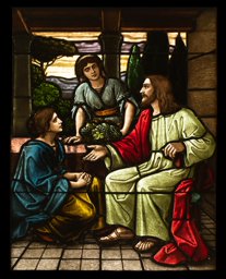 Christus bei Maria und Martha-Fenster