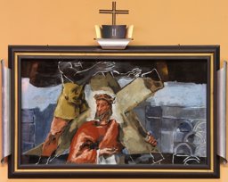 Jésus est chargé de sa croix (2e station du Chemin de croix)