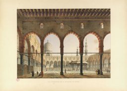 ‘Vue intérieure de la mosquée el-Moyed’