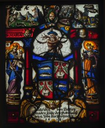 Vitrail aux armes de Placidus Brunschwiler, abbé de Fischingen