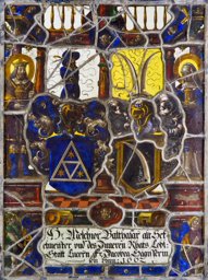 Heraldic Panel Melchior Balthasar and Jakobea Segesser
